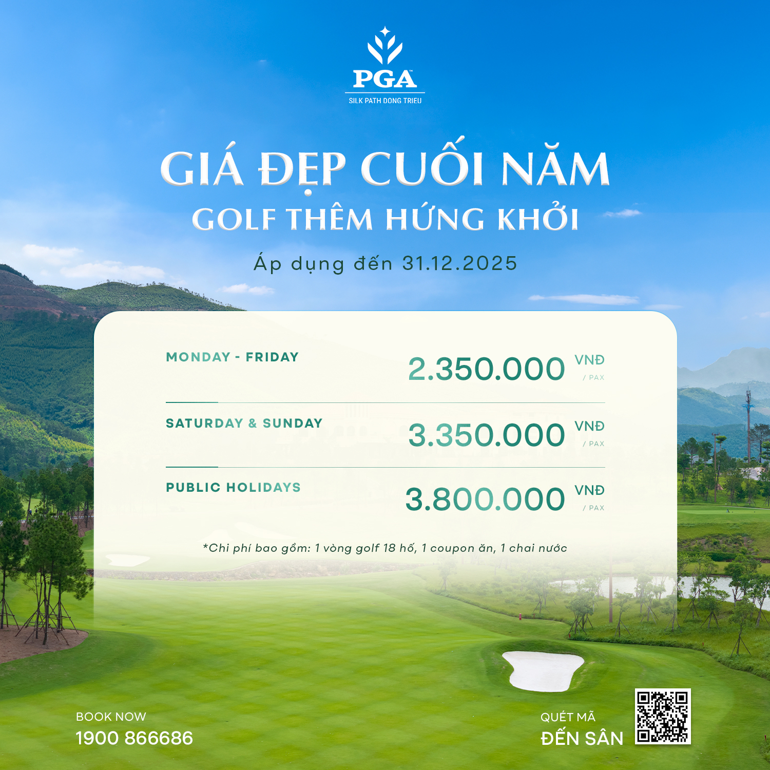 GIÁ ĐẸP CUỐI NĂM – GOLF THÊM HỨNG KHỞI