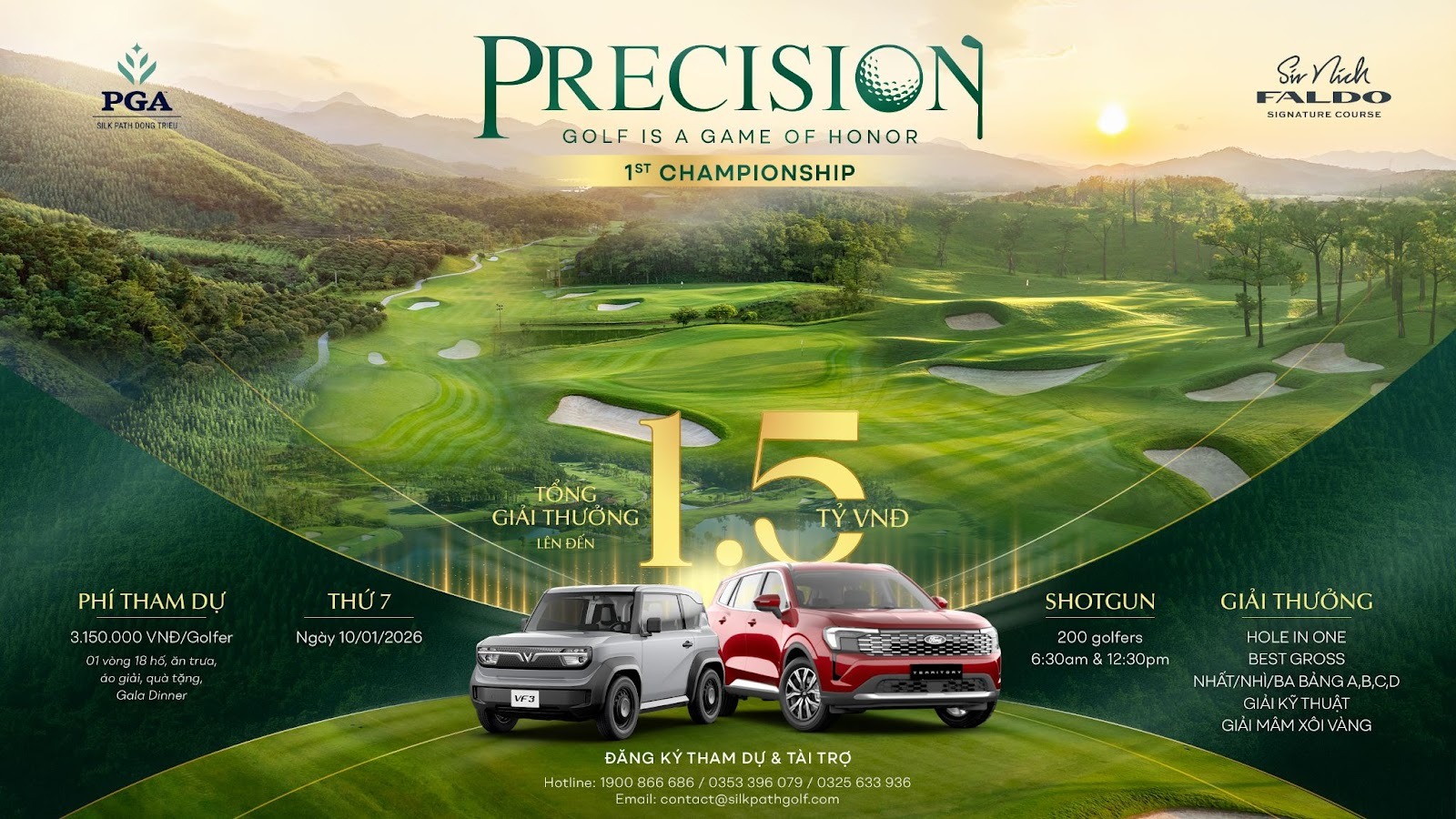 Ra mắt giải golf: PRECISION – Golf is a Game of Honor